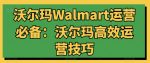 沃尔玛Walmart运营必备：沃尔玛高效运营技巧-网创指引人