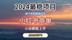 2024最稳蓝海项目,小红书商单项目,没有之一【揭秘】-网创指引人